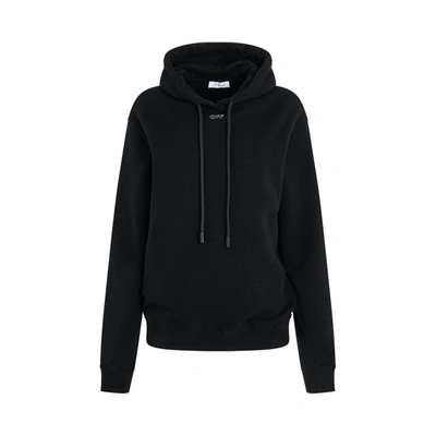 Shop Off-white Embroidered Stitch Arrow Regular Fit Hoodie