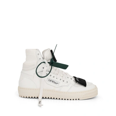Shop Off-white 3.0 Court Calf Leather Sneakers In Colour White/black