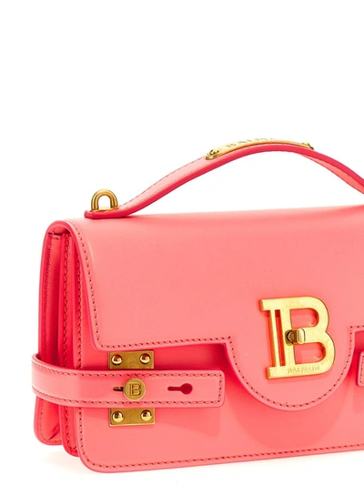 Shop Balmain 'b-buzz 24' Handbag In Fuchsia