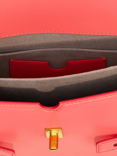 Shop Balmain 'b-buzz 24' Handbag In Fuchsia