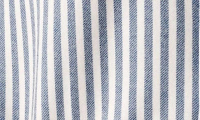 Shop Faherty Legend Stripe Shirt In Navy Blazer Stripe