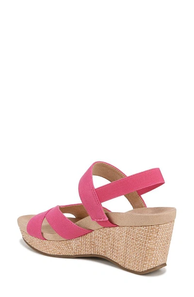Shop Lifestride Danita Slingback Platform Wedge Sandal In French Pink