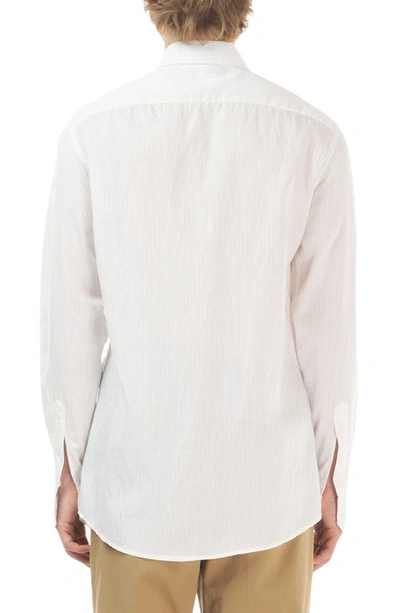 Shop Barena Venezia Camicia Surian Button-up Shirt In Bianco