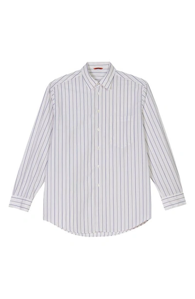 Shop Barena Venezia Camicia Desvion Button-up Shirt In Navy
