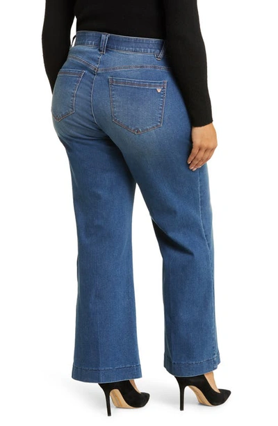 Wit & Wisdom 'ab'solution High Waist Wide Leg Jeans In Blue