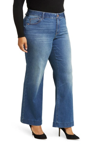 Wit & Wisdom 'ab'solution High Waist Wide Leg Jeans In Blue