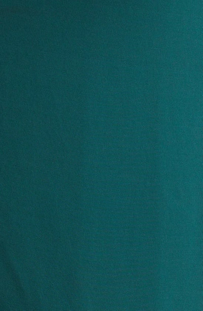 Shop Jason Wu Collection Long Sleeve Draped Jersey Midi Dress In Sea Green