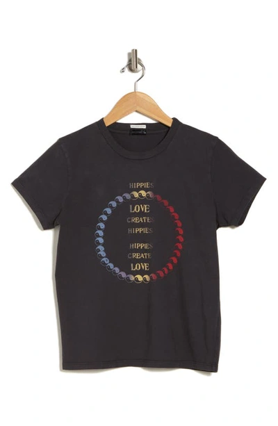 Shop Mother The Lil Goodie Goodie Graphic T-shirt In Yin Yang Hippies