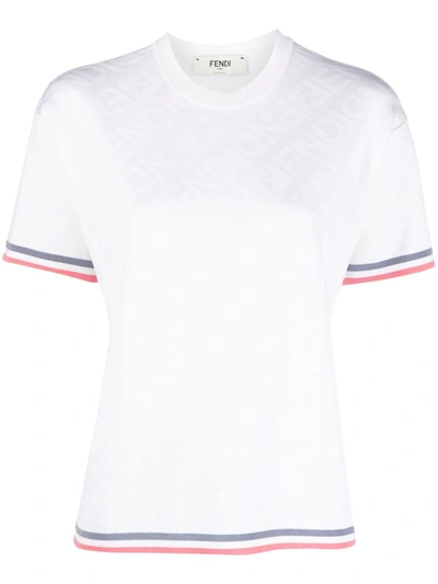 Shop Fendi Logo Shirt. Clothing In White
