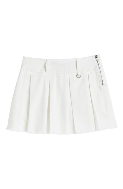 Shop Tractr Kids' Chain Accent Pleated Skort In White