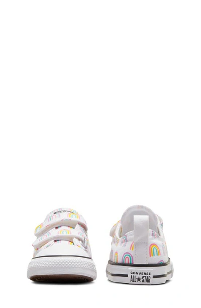 Shop Converse Chuck Taylor® All Star® 2v Rainbow Print Sneaker In White/ Grape Fizz/ Amarillo