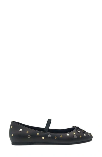 Kenneth Cole New York Myra Stud Mary Jane Flat In Black