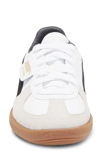 Puma Palermo Leather Sneakers In  White-vapor Gray-gum