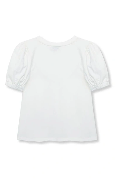 Shop Habitual Kids' Puff Sleeve Cotton Top In White