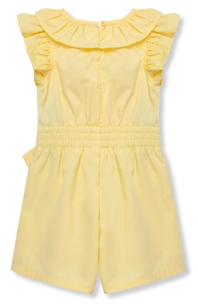 Shop Habitual Kids' Ruffle Romper In Yellow