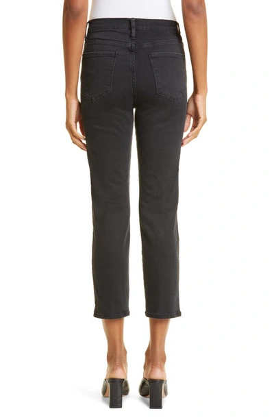 Shop Frame Le Pixie Sylvie High Waist Slim Straight Leg Jeans In Kerry