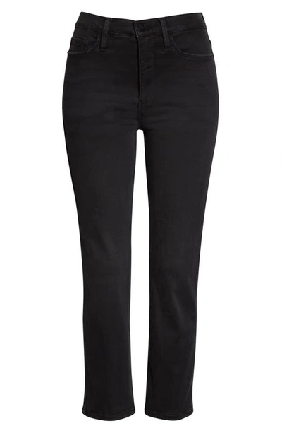 Shop Frame Le Pixie Sylvie High Waist Slim Straight Leg Jeans In Kerry