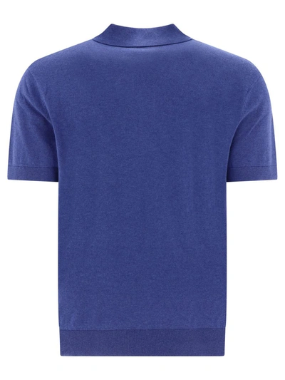Shop Apc A.p.c. "gregory" Polo Shirt In Blue