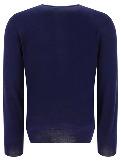 Shop Brunello Cucinelli Lightweight Cashmere And Silk Sweater In Blue