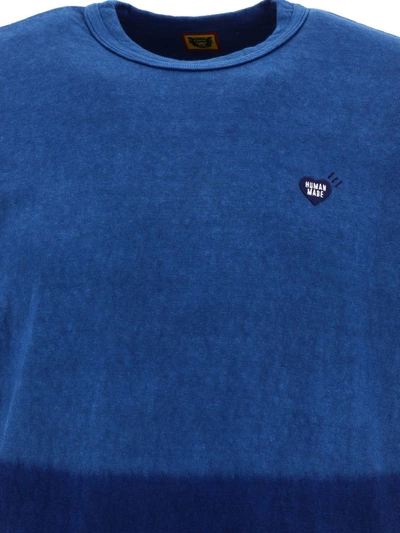 Shop Human Made "ningen-sei" T-shirt In Blue