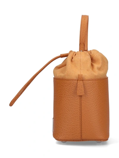 Maison Margiela 5ac Drawstring Bucket Bag In Brown