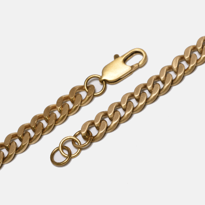 Shop Curated Basics Brass Curb Chain Bracelet In Gold
