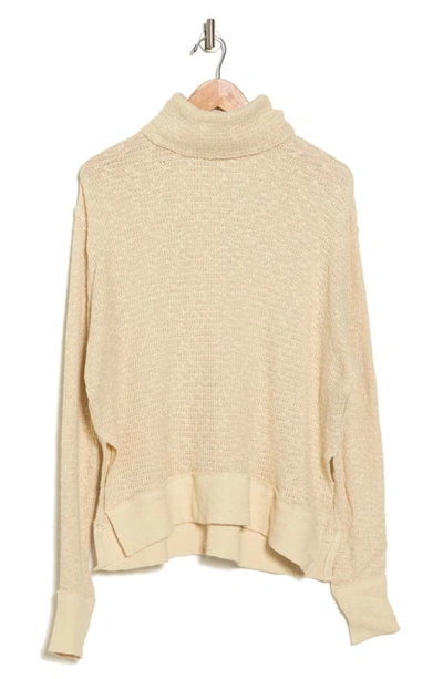 Shop Free People Tommy Oversize Turtleneck Sweater In Ivory