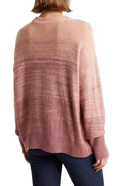Shop Wishlist Ombré Stripe Knit Sweater In Mauve