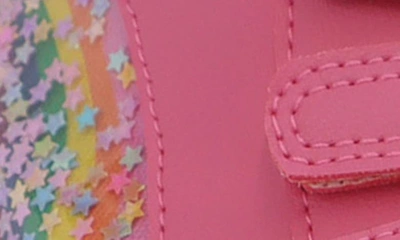 Shop Yoki Kids' Rainbow Detail High Top Sneaker In Fuchsia