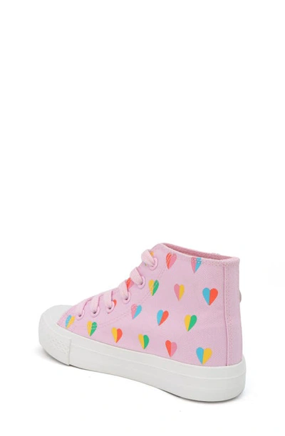 Shop Yoki Kids' Colorful High Top Sneaker In Pink