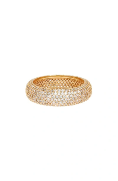 Shop Nordstrom Pavé Cubic Zirconia Eternity Band Ring In Clear- Gold