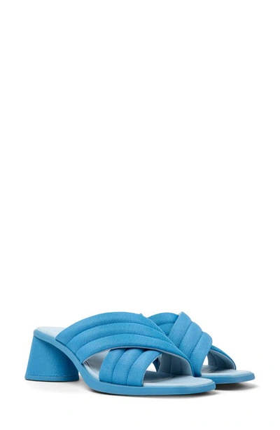 Shop Camper Kiara Slide Sandal In Medium Blue