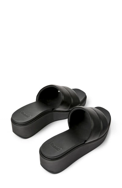 Shop Camper Misia Platform Wedge Slide Sandal In Black