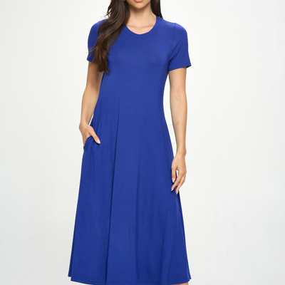 Shop West K Jenesis T-shirt Dress With Pockets In Blue