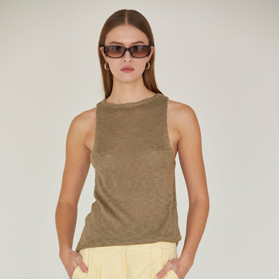 Shop Crescent Ruby Beach Tank In Brown