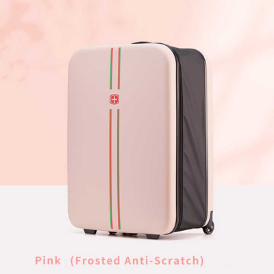 Shop Vigor Folding Luggage Pack Collapsible Carry On Luggage Robust And Durable Suitcases With Wheels Travel Su In Pink