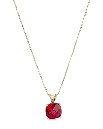 Shop Max + Stone 14k 2.25 Ct. Tw. Created Ruby Pendant Necklace