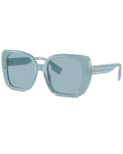Shop Burberry Women's Helena 52mm Sunglasses In Blue