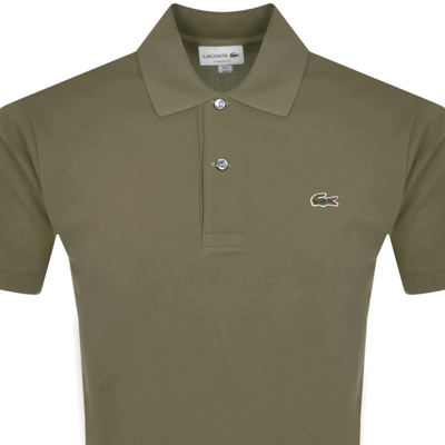 Shop Lacoste Short Sleeved Polo T Shirt Green