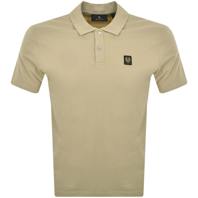 Shop Belstaff Logo Polo T Shirt Green