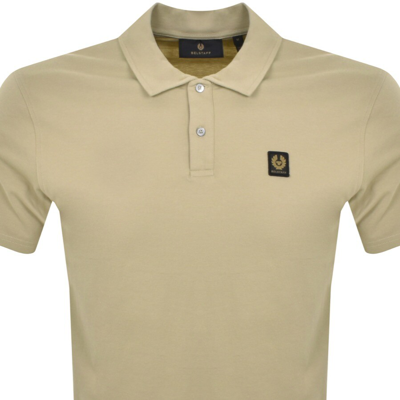 Shop Belstaff Logo Polo T Shirt Green