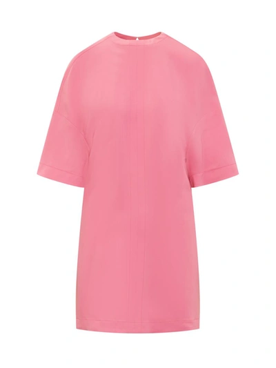 Shop Stella Mccartney Cape Dress In Pink