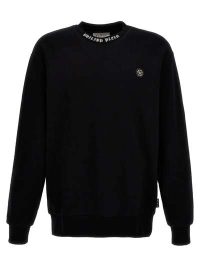 Shop Philipp Plein Logo Sweatshirt In Black
