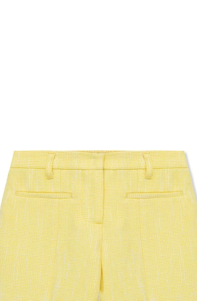 Shop Truce Kids' Novelty Tweed Tank Top & Flare Pants Set In Yellow