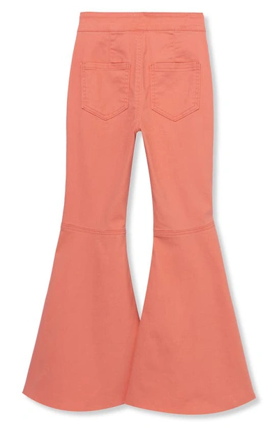 Shop Truce Kids' Flare Jeans In Coral