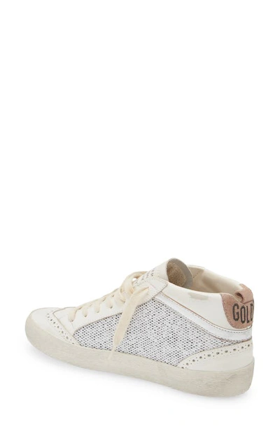 Golden Goose Mid Star Low Top Sneaker In White/ Black
