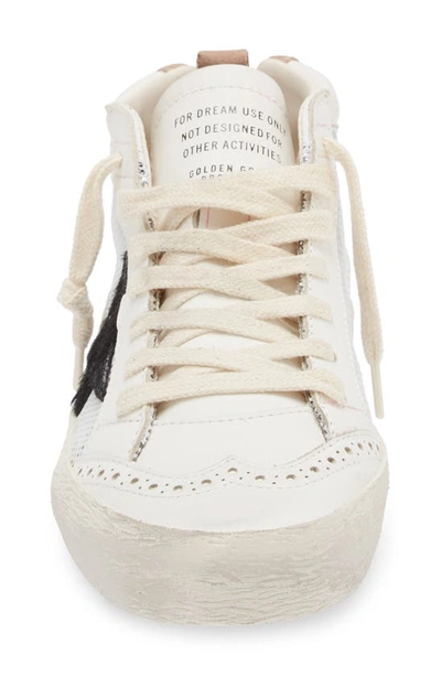 Golden Goose Mid Star Low Top Sneaker In White/ Black