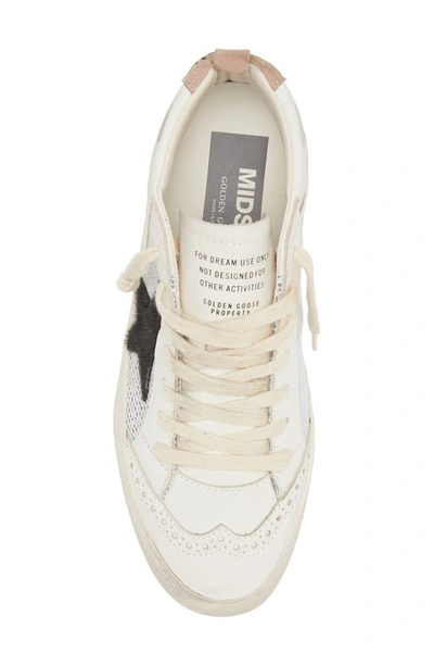 Golden Goose Mid Star Low Top Sneaker In White/ Black