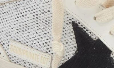 Golden Goose Mid Star Low Top Sneaker In White/ Black