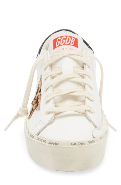 Shop Golden Goose Hi Star Platform Sneaker In White/ Leopard